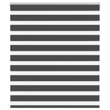 vidaXL zebrafüggönnyel fekete szövetszélesség 115,9 cm poliészter lakástextília