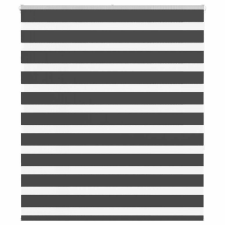 vidaXL zebrafüggönnyel fekete szövetszélesség 115,9 cm poliészter lakástextília