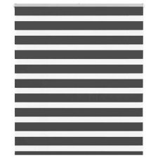 vidaXL zebrafüggönnyel fekete szövetszélesség 120,9 cm poliészter lakástextília