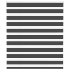 vidaXL zebrafüggönnyel fekete szövetszélesség 125,9 cm poliészter lakástextília