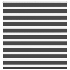 vidaXL zebrafüggönnyel fekete szövetszélesség 140,9 cm poliészter lakástextília