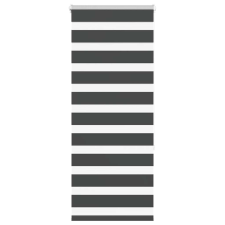 vidaXL zebrafüggönnyel fekete szövetszélesség 55,9 cm poliészter lakástextília