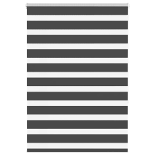 vidaXL zebrafüggönnyel fekete szövetszélesség 95,9 cm poliészter lakástextília