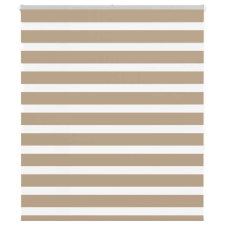 vidaXL zebrafüggönnyel homokbarna szövetszélesség 130,9 cm poliészter lakástextília