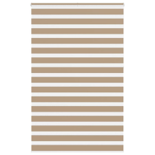 vidaXL zebrafüggönnyel homokbarna szövetszélesség 145,9 cm poliészter lakástextília