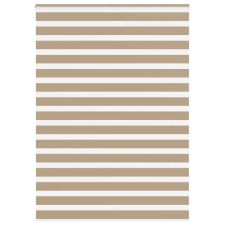 vidaXL zebrafüggönnyel homokbarna szövetszélesség 150,9 cm poliészter lakástextília