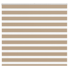 vidaXL zebrafüggönnyel homokbarna szövetszélesség 155,9 cm poliészter lakástextília