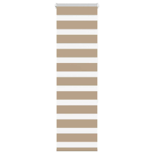 vidaXL zebrafüggönnyel homokbarna szövetszélesség 35,9 cm poliészter lakástextília