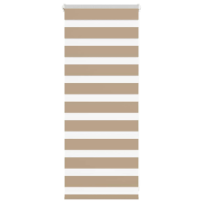 vidaXL zebrafüggönnyel homokbarna szövetszélesség 55,9 cm poliészter lakástextília