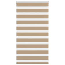 vidaXL zebrafüggönnyel homokbarna szövetszélesség 70,9 cm poliészter lakástextília