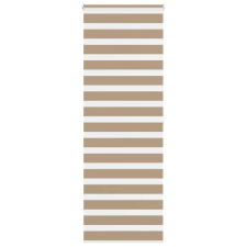 vidaXL zebrafüggönnyel homokbarna szövetszélesség 80,9 cm poliészter lakástextília