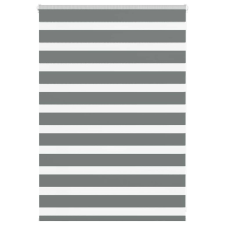 vidaXL zebrafüggönnyel sötét szürke szövetszélesség 105,9cm poliészter lakástextília