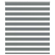 vidaXL zebrafüggönnyel sötét szürke szövetszélesség 120,9cm poliészter lakástextília