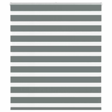 vidaXL zebrafüggönnyel sötét szürke szövetszélesség 120,9cm poliészter lakástextília