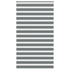 vidaXL zebrafüggönnyel sötét szürke szövetszélesség 125,9cm poliészter lakástextília