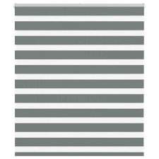 vidaXL zebrafüggönnyel sötét szürke szövetszélesség 130,9cm poliészter lakástextília