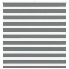 vidaXL zebrafüggönnyel sötét szürke szövetszélesség 140,9cm poliészter lakástextília