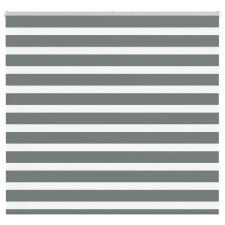 vidaXL zebrafüggönnyel sötét szürke szövetszélesség 160,9cm poliészter lakástextília