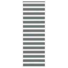 vidaXL zebrafüggönnyel sötét szürke szövetszélesség 85,9 cm poliészter lakástextília