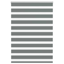 vidaXL zebrafüggönnyel sötét szürke szövetszélesség 90,9 cm poliészter lakástextília