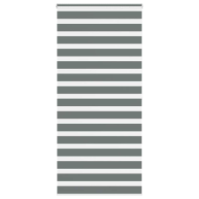 vidaXL zebrafüggönnyel sötét szürke szövetszélesség 90,9 cm poliészter lakástextília