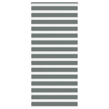 vidaXL zebrafüggönnyel sötét szürke szövetszélesség 90,9 cm poliészter lakástextília