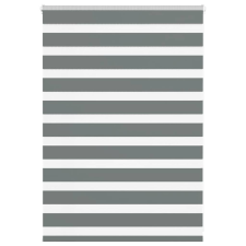 vidaXL zebrafüggönnyel sötét szürke szövetszélesség 95,9 cm poliészter lakástextília