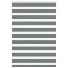 vidaXL zebrafüggönnyel sötét szürke szövetszélesség 95,9 cm poliészter lakástextília