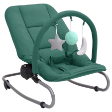 vidaXL zöld acél babaugráló pihenőszék, bébifotel
