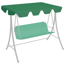 vidaXL zöld csere ponyva kerti hintaágyhoz 150/130 x 70/105 cm kerti bútor