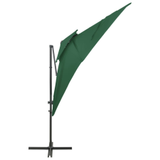 vidaXL zöld dupla tetejű konzolos napernyő 250 x 250 cm (312361) kerti bútor