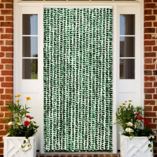 vidaXL Zöld és fehér zsenília rovarfüggöny 90 x 200 cm szúnyogháló