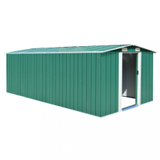 vidaXL Zöld fém kerti fészer 257 x 489 x 181 cm kerti tárolás