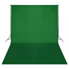 vidaXL Zöld háttértartó állványrendszer 500 x 300 cm háttérkarton