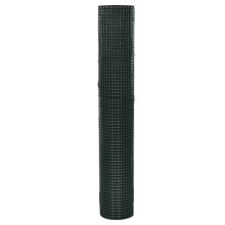 vidaXL zöld horganyzott csirkeháló drótkerítés PVC bevonattal 25 x 1 m (140438) kerti bútor