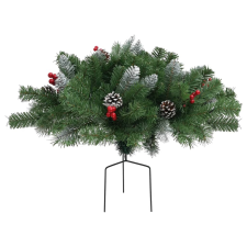 vidaXL zöld járda melletti PVC műkarácsonyfa 40 cm (340541) műfenyő