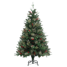vidaXL zöld karácsonyfa fenyőtobozokkal 120 cm (340525) műfenyő