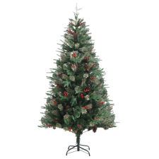 vidaXL zöld karácsonyfa fenyőtobozokkal 195 cm (340527) műfenyő