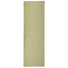 vidaXL Zöld lapos szövésű kültéri szőnyeg 80 x 250 cm lakástextília