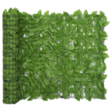 vidaXL zöld leveles erkélyparaván 200 x 100 cm (367844) kerti bútor