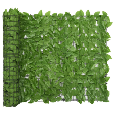 vidaXL zöld leveles erkélyparaván 400 x 100 cm kerti bútor