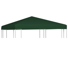 vidaXL Zöld pavilon tetőponyva 310 g/m², 3 x 3 m kerti bútor