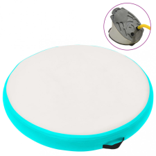 vidaXL Zöld PVC felfújható tornamatrac pumpával 100 x 100 x 20 cm jóga felszerelés
