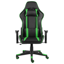 vidaXL zöld PVC forgó gamer szék (20480) forgószék