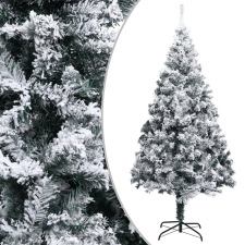 vidaXL Zöld PVC műkarácsonyfa pelyhes hóval 300 cm műfenyő