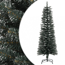 vidaXL Zöld PVC vékony műkarácsonyfa állvánnyal 120 cm műfenyő