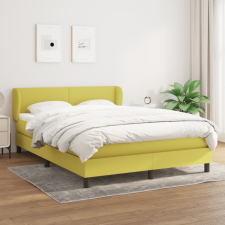 vidaXL zöld szövet rugós ágy matraccal 140 x 200 cm ágy és ágykellék