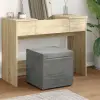  vidaXL Zsámoly Sötétszürke 41 x 41 x 40 cm Bársony és Műanyag Fa