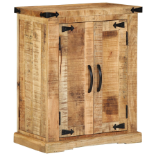 vidaXL zsúrkocsi 55x35x70 cm Tömör fa Durva mangófából bútor