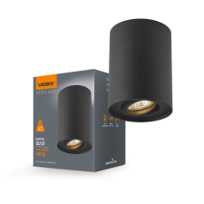 Videx Felületre szerelhető HALOGEN SPOT lámpatest 1x GU10 mozgatható fekete Videx világítás